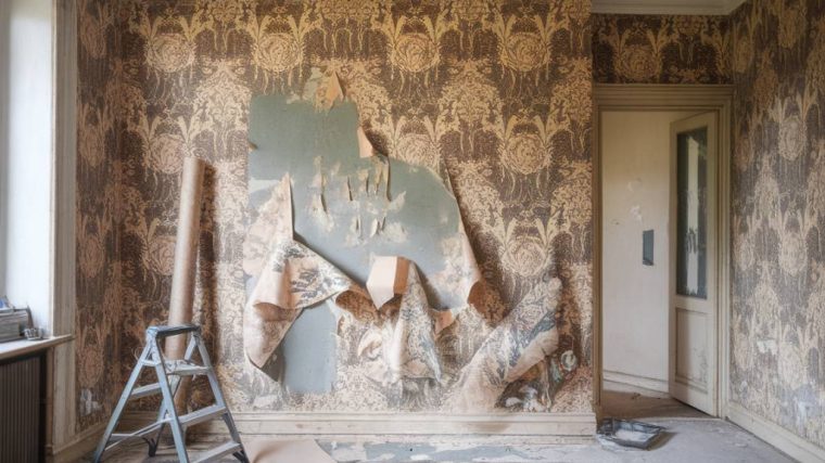 How to safely remove old wallpaper and prep walls for painting