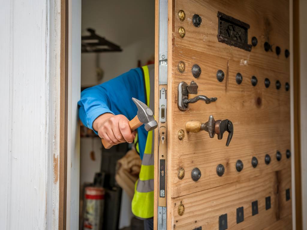 How to repair a squeaky door with basic tools